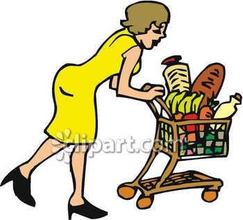 350x317 Trolley Clipart Food Shopping 4011983