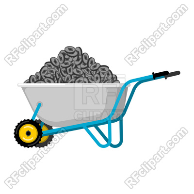 400x400 Wheelbarrow And Ethereum. Cryptocurrency In Garden Trolley