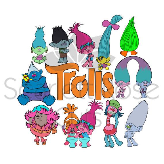570x570 Trolls Movie Svg Cut Files These Files Can Be Used With (But Not