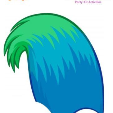 364x364 Trolls Pin The Hair Game Free Printable Let's Party