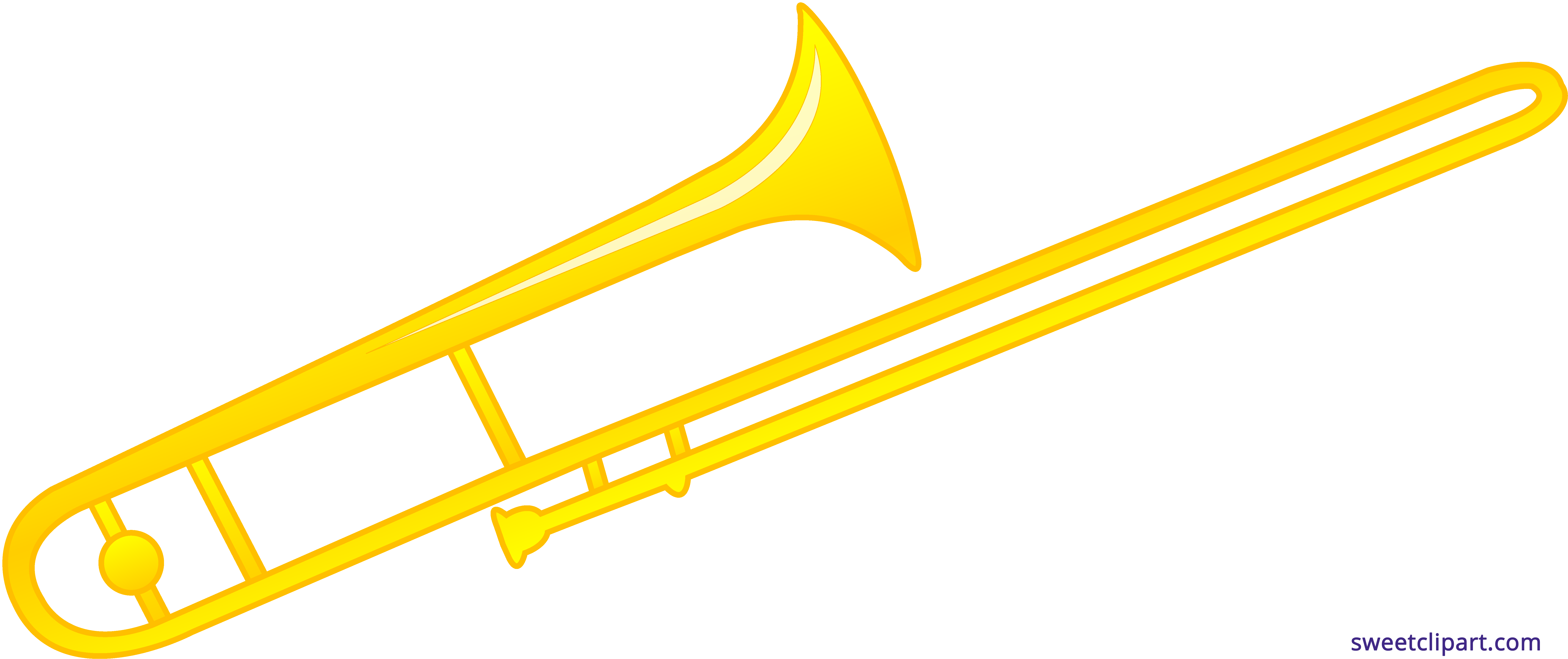 7993x3359 Trombone Clipart