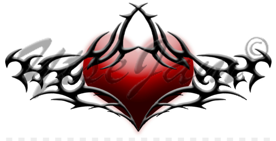 900x460 Heart Tattoo Drawing Clip Art