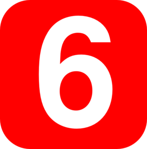 294x298 Number 6 Clip Art