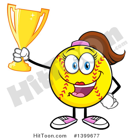 450x470 Female Softball Clipart