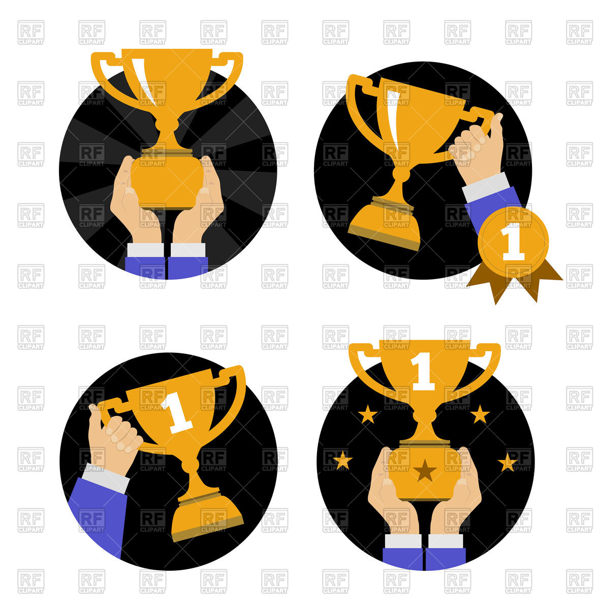 1181x1200 Hand Holding Golden Trophy