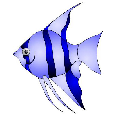 400x400 Image Of Tropical Fish Clipart