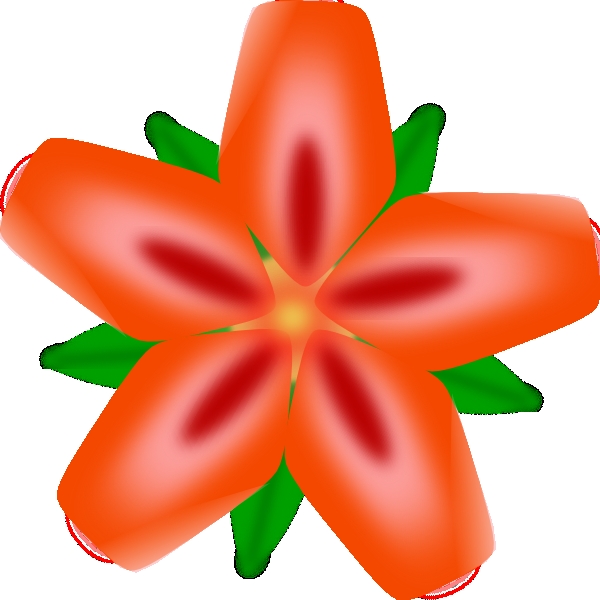 600x600 Jungle Flowers Clipart