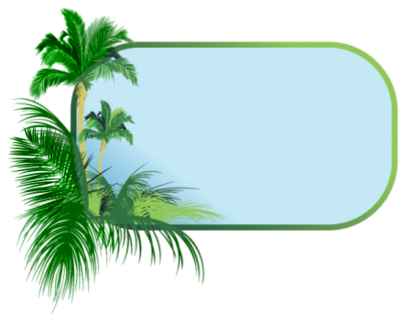 400x323 Palm Tree Clipart Border