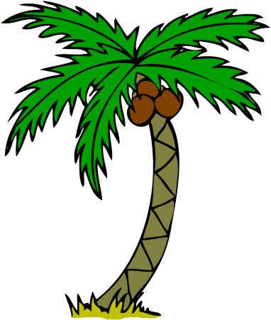 382x451 Palm Tree Clipart Border
