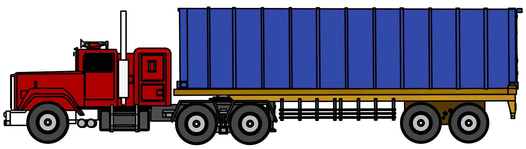 1726x489 Industrial Truck Big Truck Clipart Png Image Side View