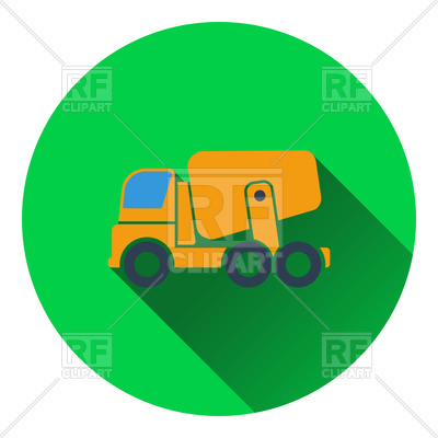 400x400 Concrete Mixer Truck Icon Royalty Free Vector Clip Art Image