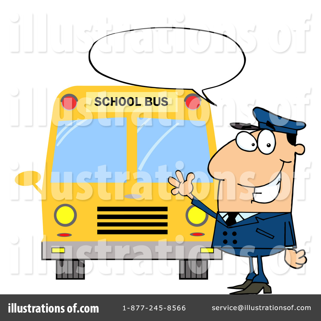 1024x1024 School Bus Driver Clipart