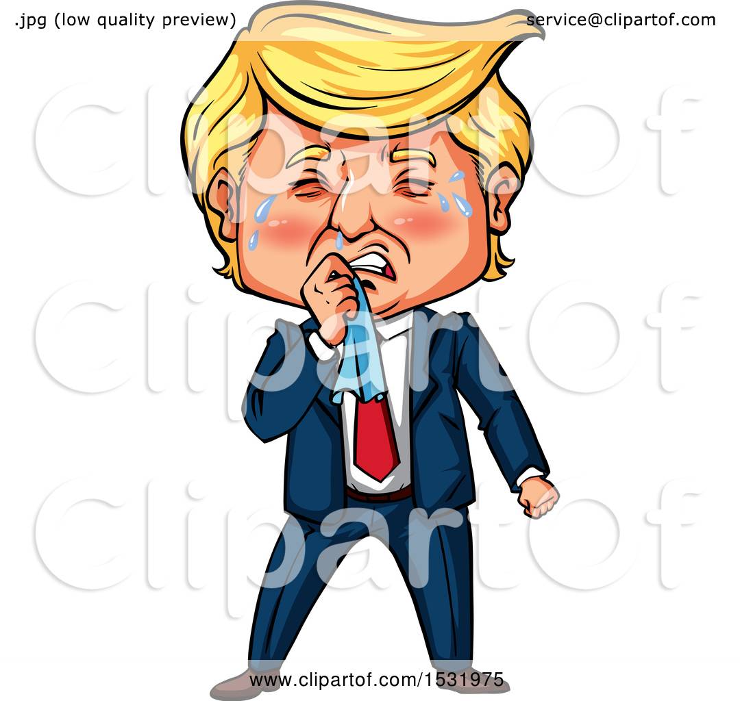 1080x1024 Clipart Of A Caricature Of Donald Trump