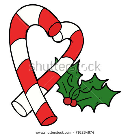 450x470 Useful Cartoon Candy Canes Cane Stock Vector 716264974
