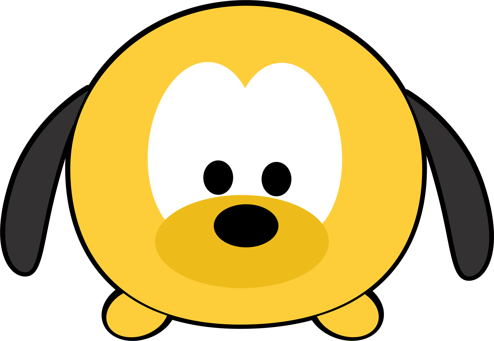 1990x1376 Disney Tsum Tsum Clipart Pluto