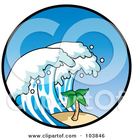 450x470 Royalty Free (Rf) Clipart Of Tsunami Waves, Illustrations, Vector