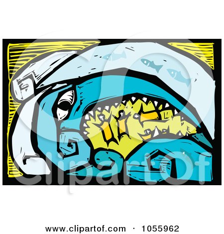 450x470 Royalty Free Vector Clip Art Illustration Of A Woodcut Styled