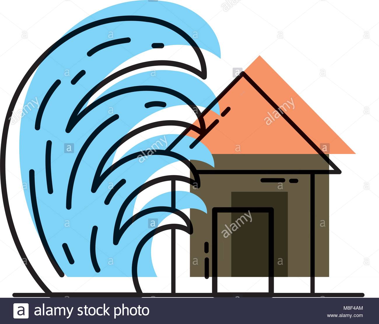 1300x1111 Tsunami Stock Vector Images