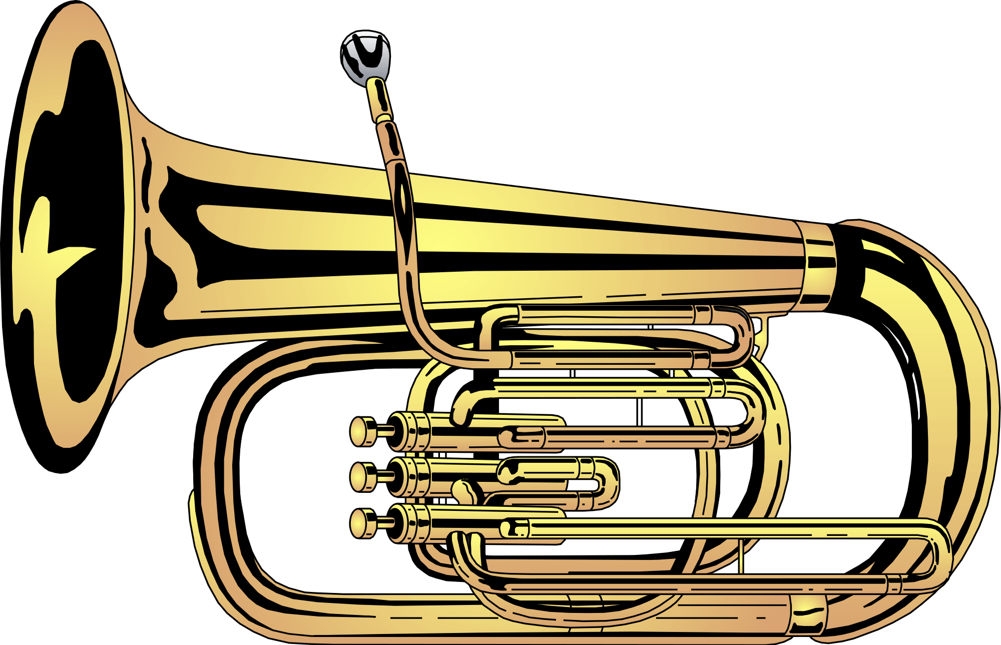 2000x1289 Tuba Clipart Transparent Png