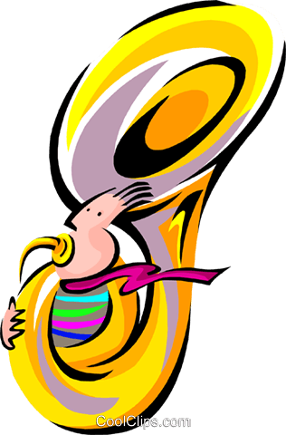316x480 Tuba Royalty Free Vector Clip Art Illustration Ente0057