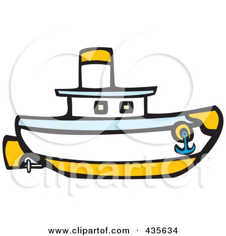 450x470 Royalty Free (Rf) Tugboat Clipart, Illustrations, Vector Graphics