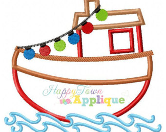 340x270 Tugboat Applique Etsy