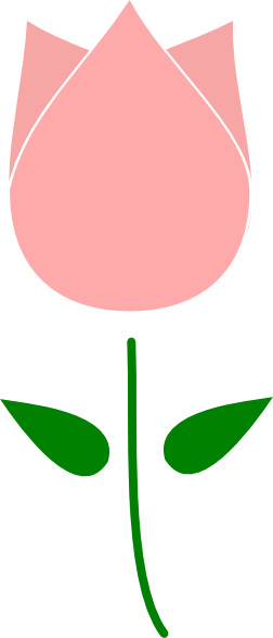 252x587 Pink Tulip Clip Art