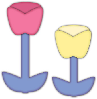 340x344 Tulips Clip Art