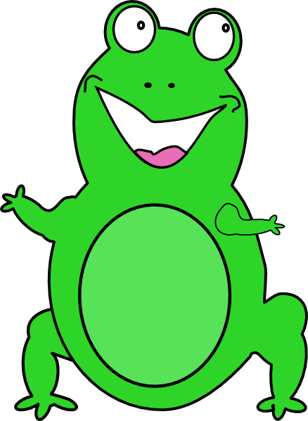 438x599 Happy Frog Clip Art