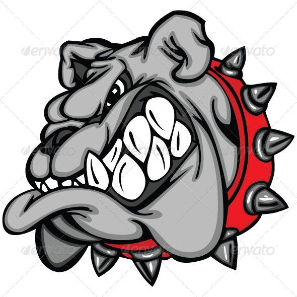 590x590 Bulldog Cartoon Face Vector Illustration Cartoon Faces
