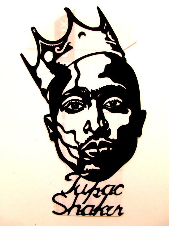 570x760 Tupac Shakur Clipart Silhouette