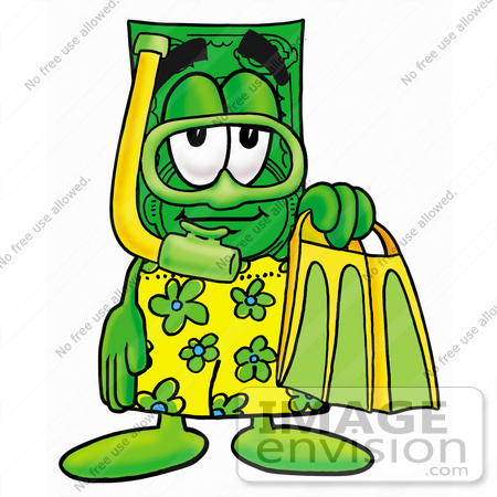 450x450 Clip Art Graphic Of A Flat Green Dollar Bill Cartoon Character