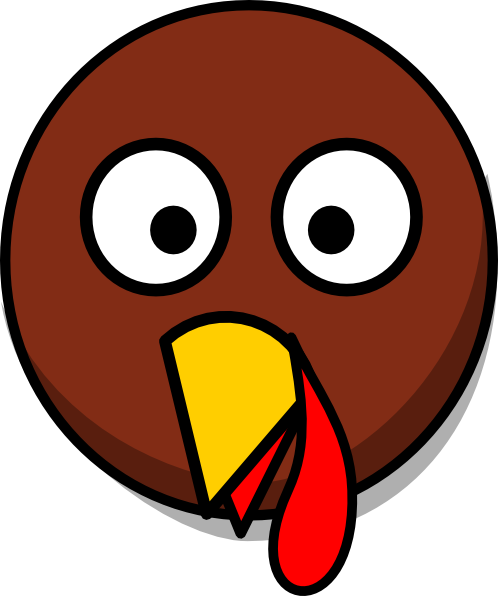 498x596 Turkey Head Clip Art
