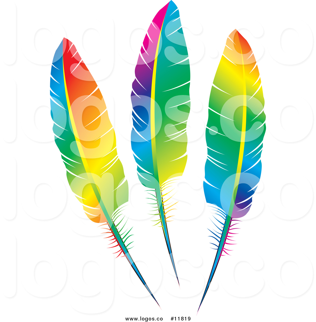 1024x1044 Royalty Free Vector Logo Of Rainbow Colored Feathers By Lal Perera