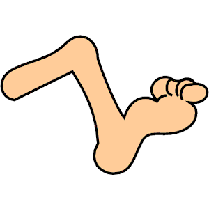 300x300 Leg Parts Of The Body Flashcards Learningenglish Esl Clipart Image