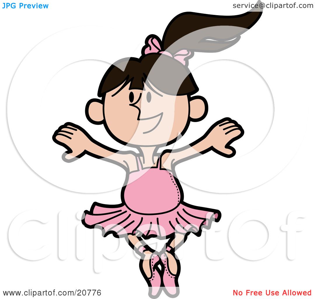 1080x1024 Clipart Illustration Of A Dancing Ballerina In A Pink Tutu