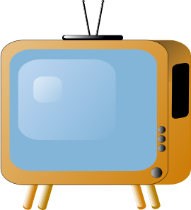 270x297 Old Styled Tv Set Clip Art