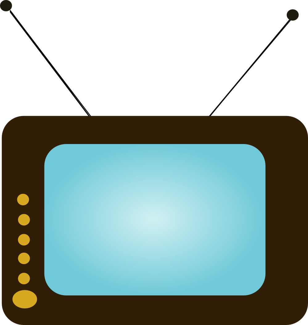 999x1056 Clip Art Tv Clipart Panda