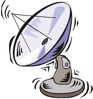 300x318 Satellite Television Cliparts 253780