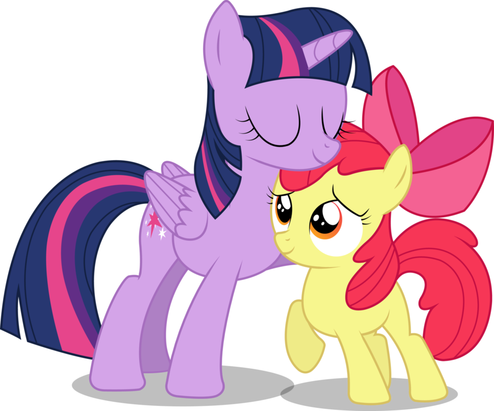 979x816 Vector Request (Twilight Sparkle + Apple Bloom) By