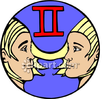 350x341 Gemini The Twins Clip Art