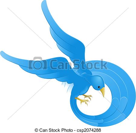 450x440 A Tweet Ing Twitter Ing Blue Bird Icon Or Symbol Vector