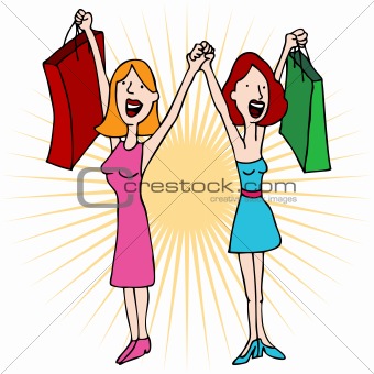340x340 Image 3783689 Best Girl Friends Love Shopping From Crestock Stock
