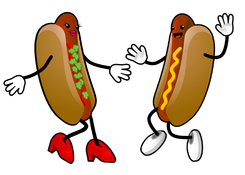 500x358 Hot Dog Clipart Two