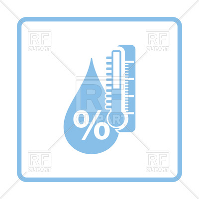 400x400 Humidity Icon Royalty Free Vector Clip Art Image