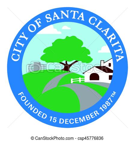 450x470 Seal Of Santa Clarita, California, Usa. Vector Format. Vectors