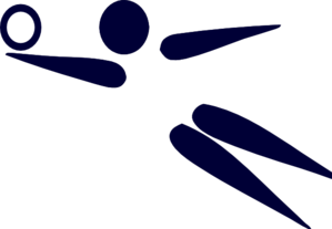 299x207 Blue Volleyball Clip Art