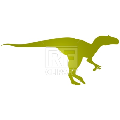 400x400 Tyrannosaurus Silhouette Royalty Free Vector Clip Art Image