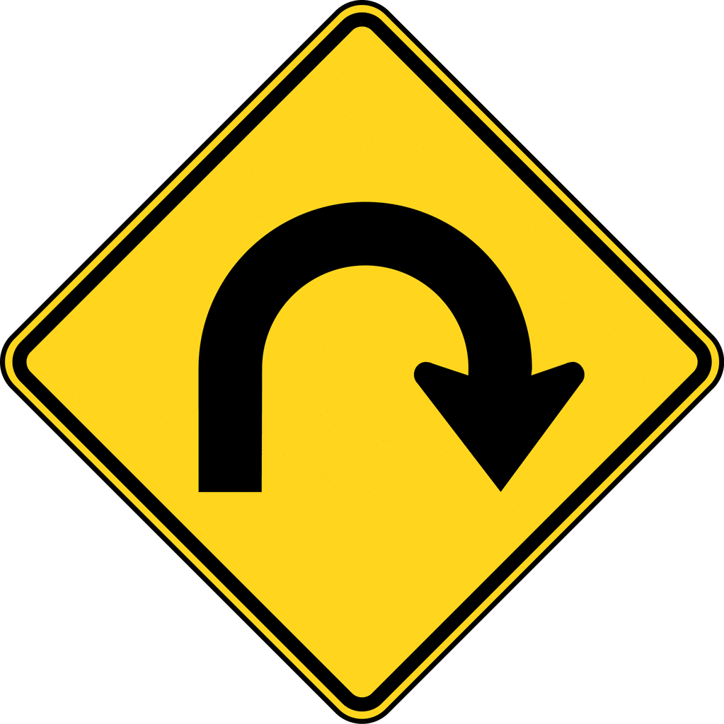 1023x1024 U Turn Sign Clip Art Clipart Panda