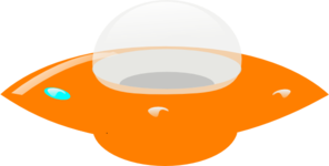 296x150 Orange Ufo Clip Art